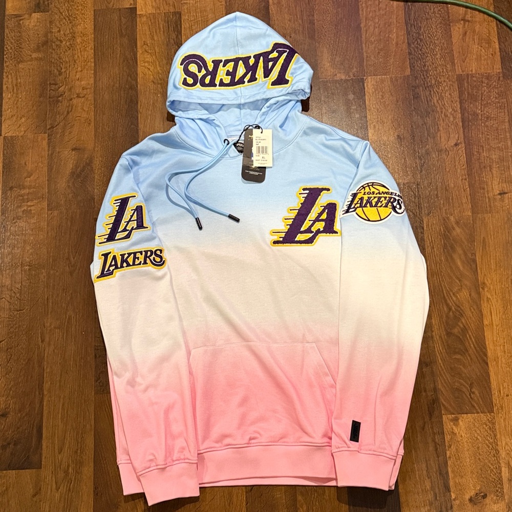 NWT NBA PRO LA Lakers Ombré Hoodie men’s size XL